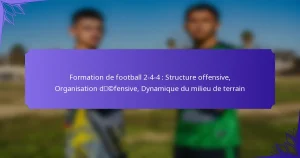 Formation de football 2-4-4 : Structure offensive, Organisation défensive, Dynamique du milieu de terrain