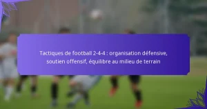 Tactiques de football 2-4-4 : organisation défensive, soutien offensif, équilibre au milieu de terrain