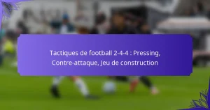 Tactiques de football 2-4-4 : Pressing, Contre-attaque, Jeu de construction